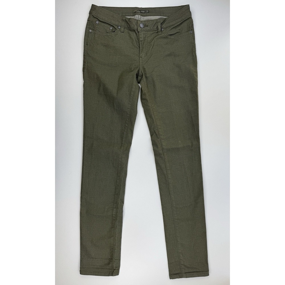 Prana Womens Kara‎ Organic Cotton Olive Green Pants Size 10/30 LONG Outdoor Hike